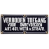 Emaille bord 'Verboden toegang' 